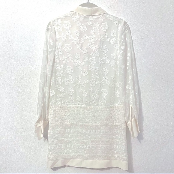 NWT JOIE Jamari Lace Porcelain Dress - Picture 4 of 5
